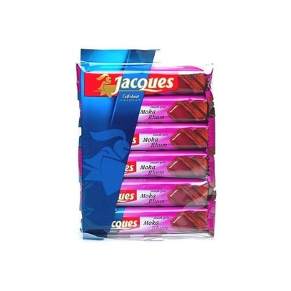 Jacques bâton chocolat lait moka rhum 6x 47 gr CHOCKIES